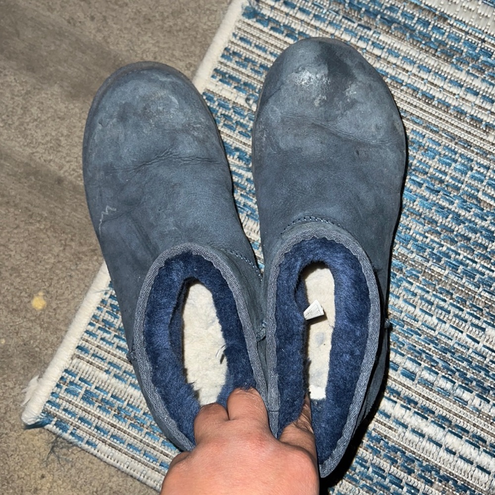 Womens winter mini ankle UGG boots.